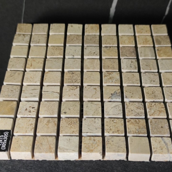 Каменная Stone4Home Мозаика из камня Мозаика ChP 15x15 (305X305X9), натур. мрамор — фото 3