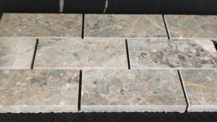 Каменная Stone4Home Мозаика из камня Мозаика LgP 48X98 (300X300X9), натур. мрамор — фото 4