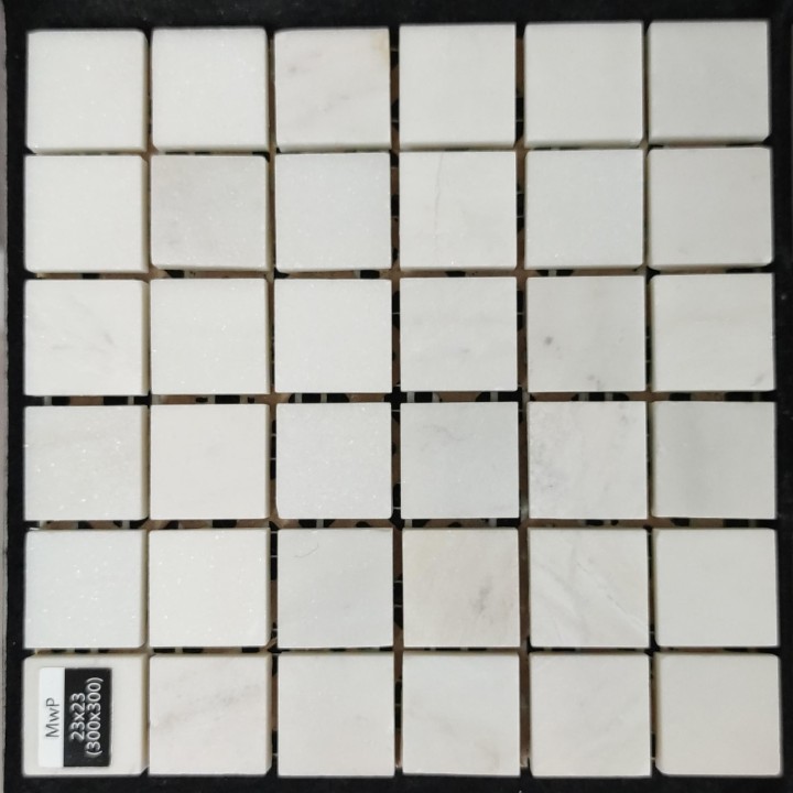 Каменная Stone4Home Мозаика из камня Мозаика MwP 23x23 (300X300X9), натур. мрамор — фото 2