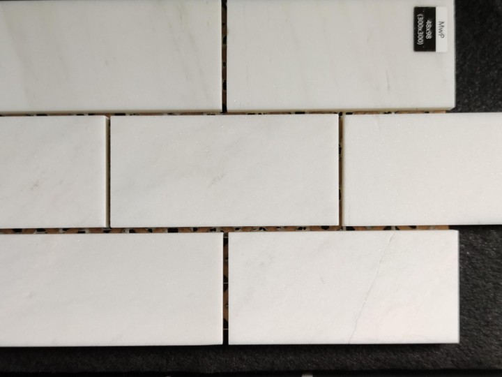Каменная Stone4Home Мозаика из камня Мозаика MwP 48x98 (300X300X9), натур. мрамор — фото 3