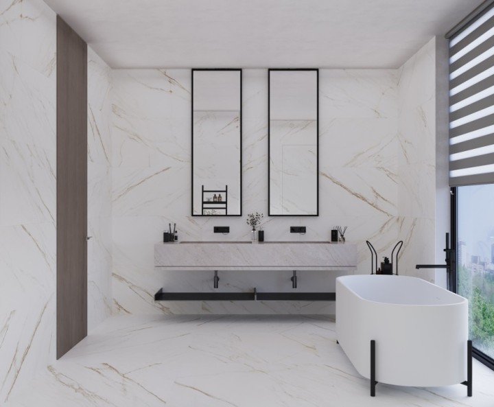 Матовый Tau Ceramica Керамогранит Lucca White Bru 60х120 — фото 14