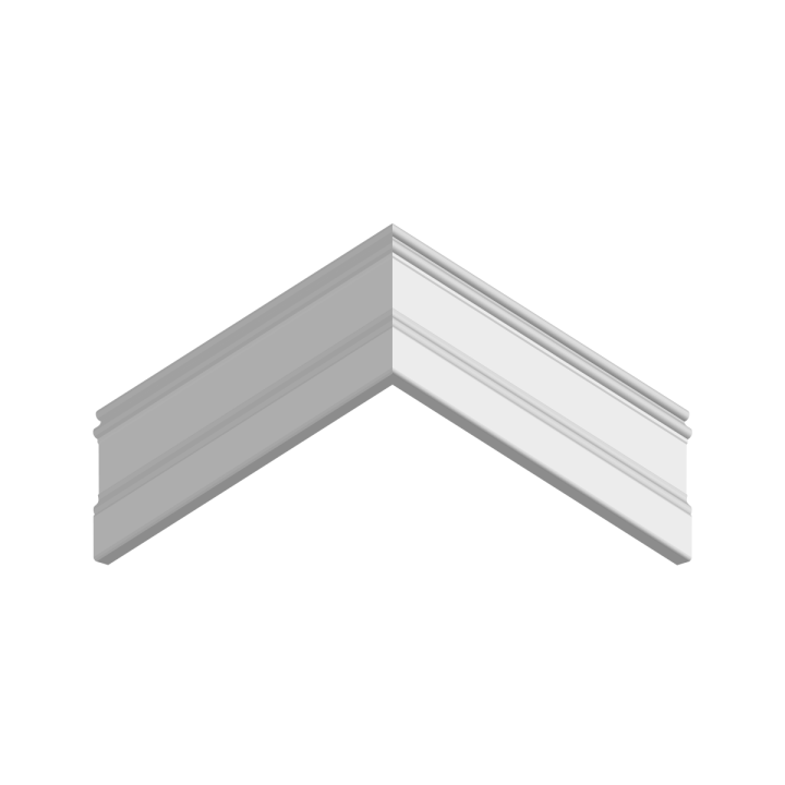 Плинтусы напольные Плинтусы Плинтус белый Ultrawood можно не красить Base 0002 p (2000 x 133 x 14 мм.) — фото 5