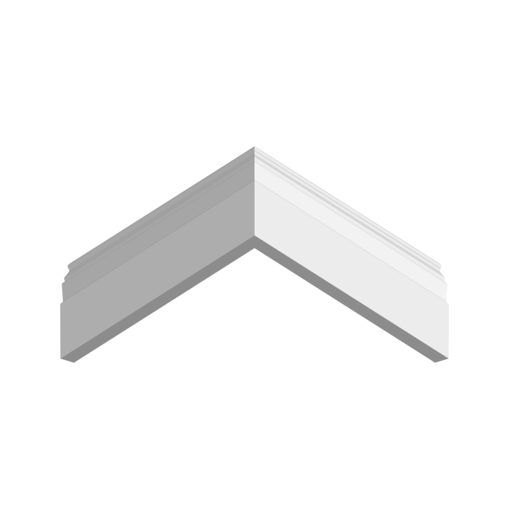 Плинтусы напольные Плинтусы Плинтус белый Ultrawood можно не красить Base 0022 p (2000 x 80 x 12 мм.) — фото 5
