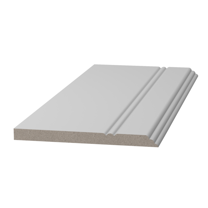 Плинтусы напольные Плинтусы Плинтус белый Ultrawood можно не красить Base 5380 p (2000 x 110 x 10 мм.) — фото 6