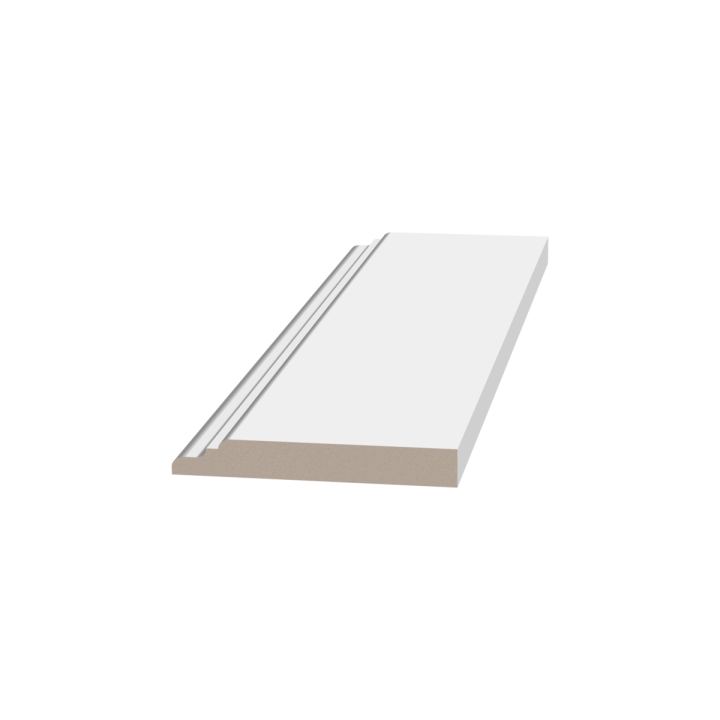 Плинтусы напольные Плинтусы Плинтус Ultrawood под покраску Base 0024 i (2000 х 111 х 15 мм) — фото 4
