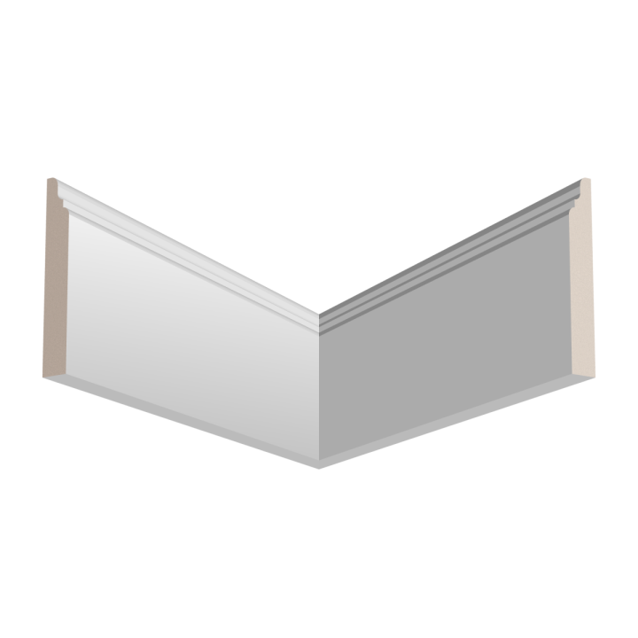 Плинтусы напольные Плинтусы Плинтус Ultrawood под покраску Base 0024 i (2000 х 111 х 15 мм) — фото 5