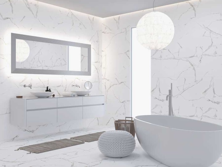 Напольная Velsaa Мозаика Calacatta Калаката Mos. Satvario Gold 47х47 — фото 9