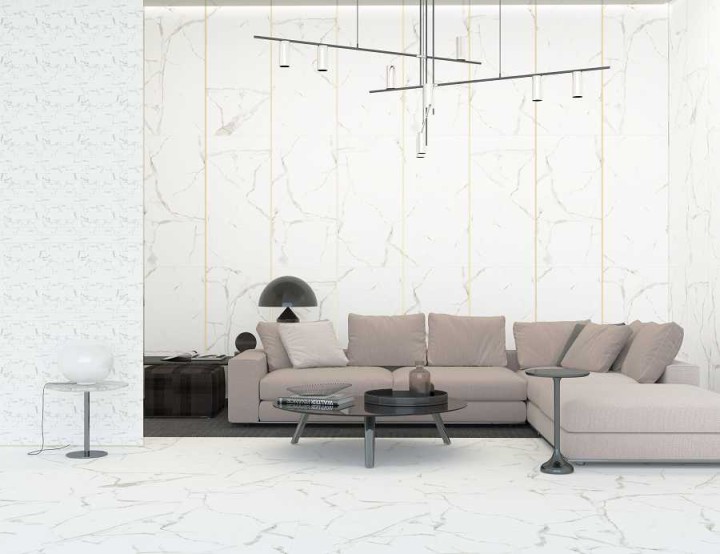 Напольная Velsaa Мозаика Calacatta Калаката Mos. Satvario Gold 47х47 — фото 10