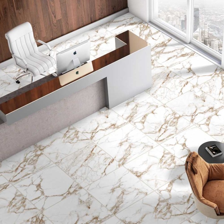 Напольная Velsaa Мозаика Calacatta Калаката Mos. Satvario Gold 47х47 — фото 15