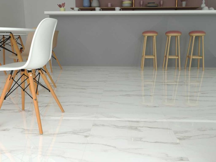 Напольная Velsaa Мозаика Calacatta Калаката Mos. Statuario Eva Satin 47х47 — фото 11