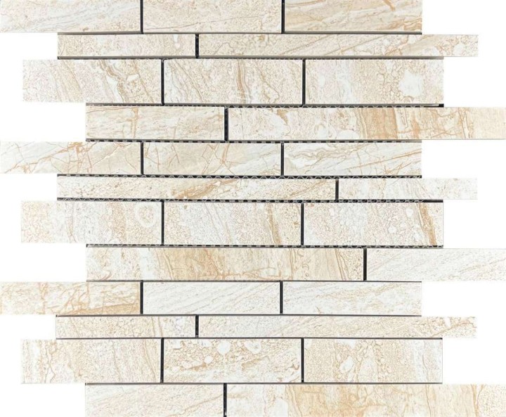 Керамическая Мозаика Velsaa Daina Mosaic Beige Brick Bone Mix 30х36 — фото 2