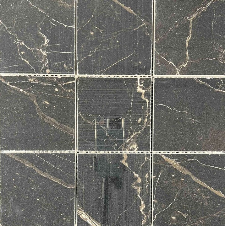 Керамическая Мозаика Velsaa Estrada Mosaic Nero Чип 9.5x9.5 — фото 2