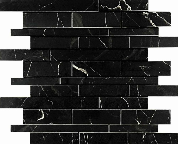 Керамическая Мозаика Velsaa Mosaic Estrada Mosaic Nero Brick Bone Mix 30х36 — фото 4