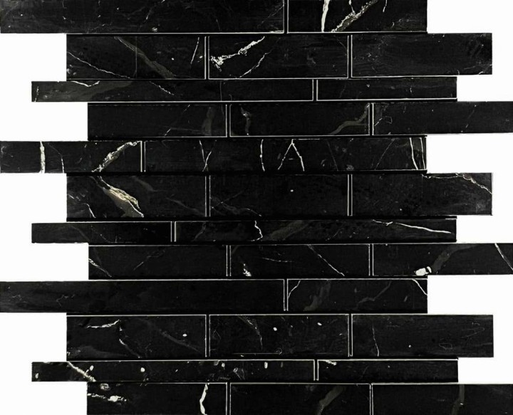 Керамическая Мозаика Velsaa Mosaic Estrada Mosaic Nero Brick Bone Mix 30х36 — фото 5