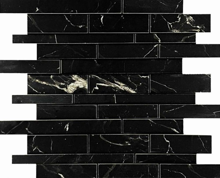 Керамическая Мозаика Velsaa Mosaic Estrada Mosaic Nero Brick Bone Mix 30х36 — фото 6