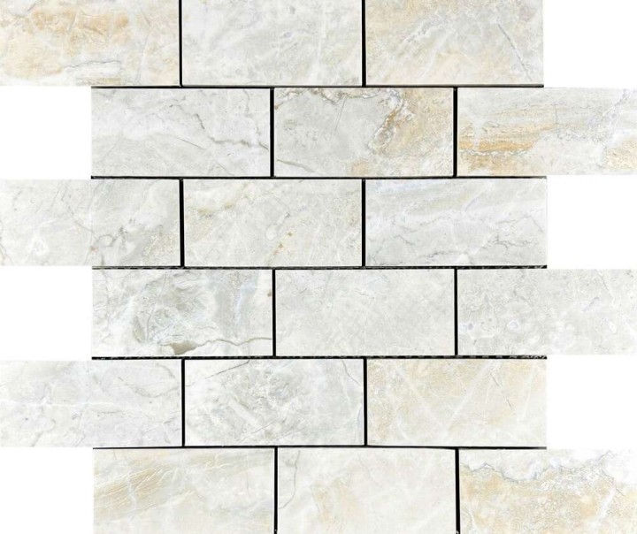 Керамическая Мозаика Velsaa Mosaic Lumix White Mosaic Brick Bone 29.7х34.6 — фото 4