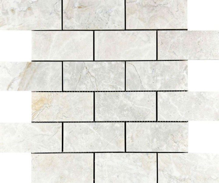 Керамическая Мозаика Velsaa Mosaic Lumix White Mosaic Brick Bone 29.7х34.6 — фото 5
