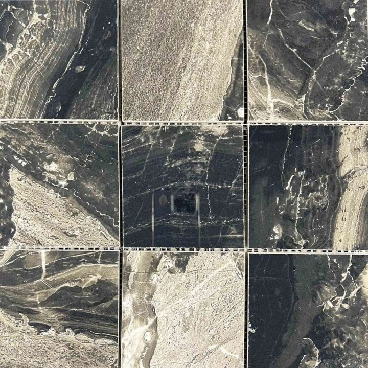Керамическая Мозаика Velsaa Mosaic Ониче Mosaic Черная Чип 9.5x9.5 — фото 2