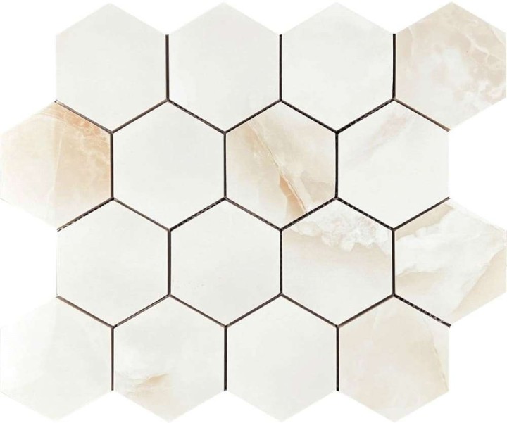 Керамическая Мозаика Velsaa Mosaic Onix Mosaic Antisky Hexagone 28х33 — фото 2