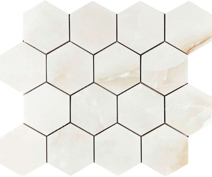 Керамическая Мозаика Velsaa Mosaic Onix Mosaic Antisky Hexagone 28х33 — фото 4