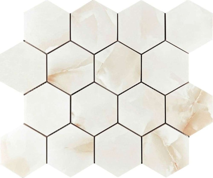 Керамическая Мозаика Velsaa Mosaic Onix Mosaic Antisky Hexagone 28х33 — фото 5