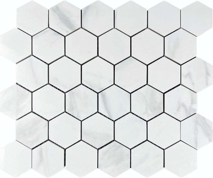 Керамическая Мозаика Velsaa Mosaic Saturio Glacier Mosaic Hexagone Чип 4.8x4.8 — фото 6