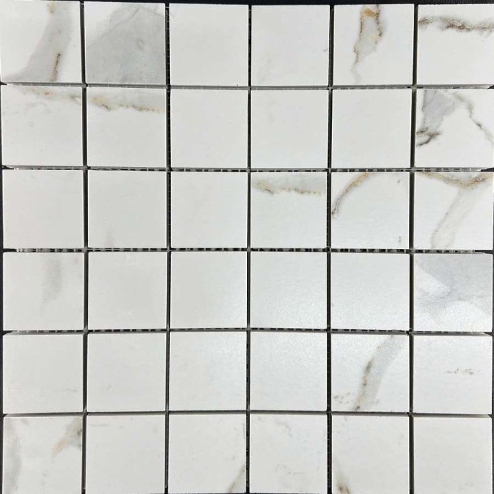 Керамическая Мозаика Velsaa Mosaic Satvario Gold Mosaic Satin Чип 4.7x4.7 — фото 3