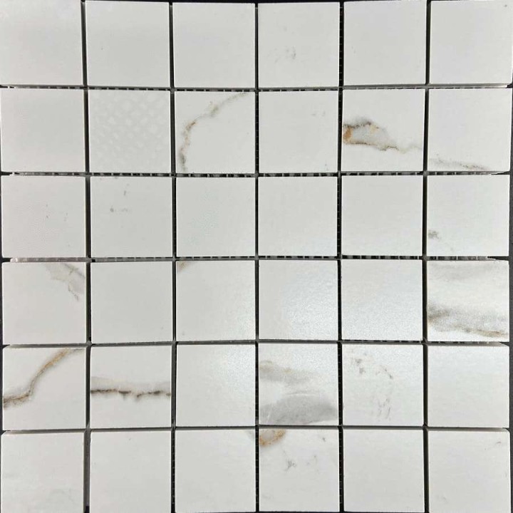 Керамическая Мозаика Velsaa Mosaic Satvario Gold Mosaic Satin Чип 4.7x4.7 — фото 4