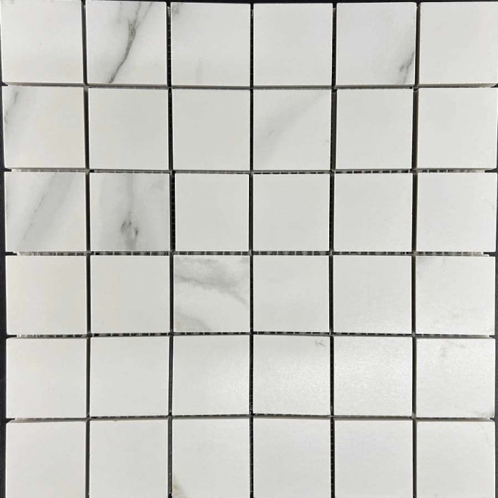 Керамическая Мозаика Velsaa Mosaic Statuario Eva Mosaic Satin 30х30 — фото 3