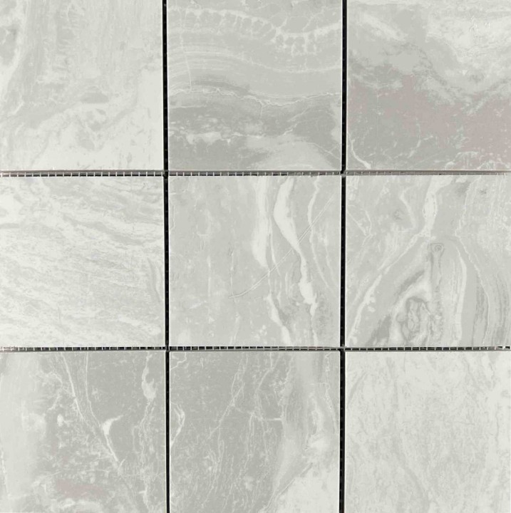 Напольная Velsaa Onice Мозаика Ониче Белая мозаика 95х95 — фото 3