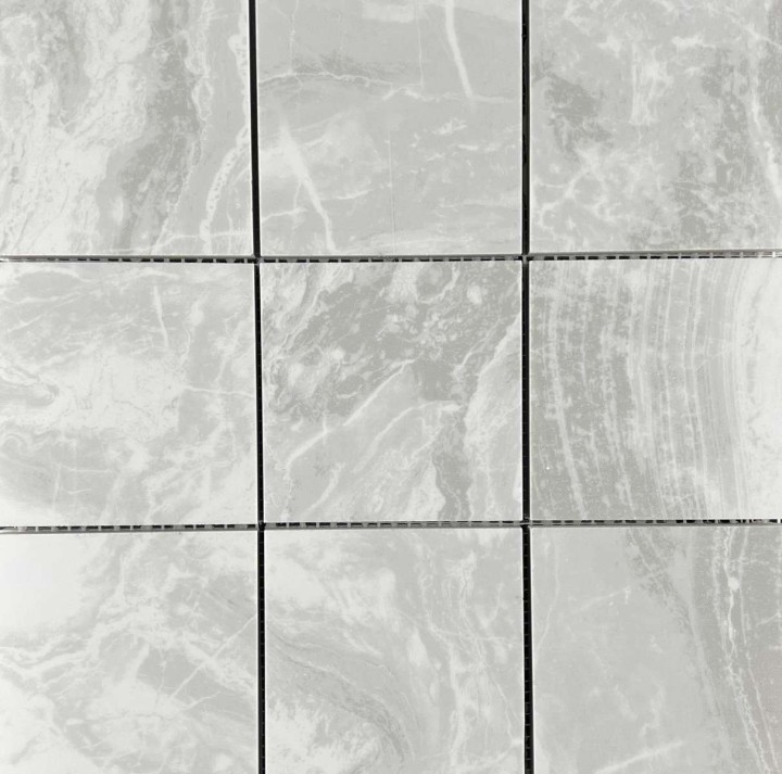 Керамическая Мозаика Velsaa Ониче Mosaic Белая Чип 9.5x9.5 — фото 4