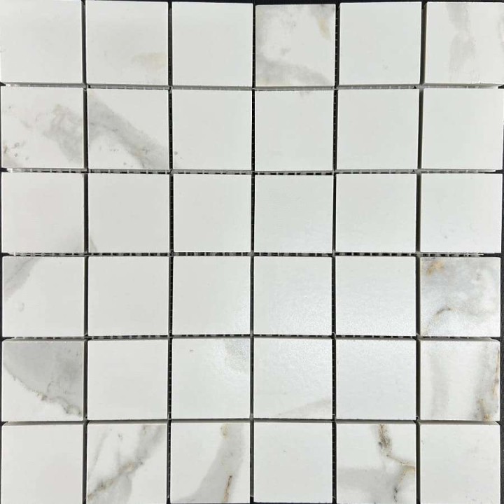 Керамическая Мозаика Velsaa Satvario Gold Mosaic Сатварио Голд Satin Чип 4.7x4.7 — фото 2