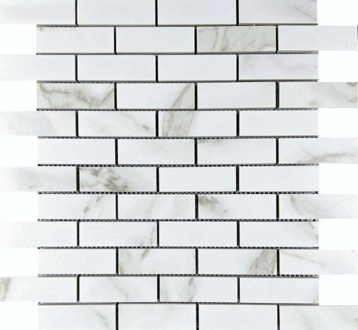 Керамическая Мозаика Velsaa Statuario Eva Mosaic Brick Bone 29.9х32.1 — фото 5