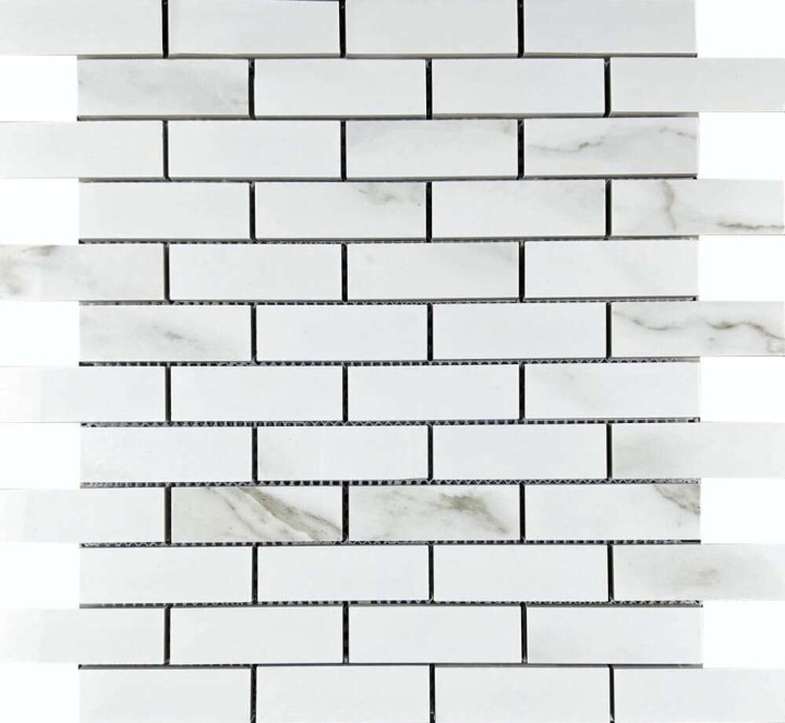 Керамическая Мозаика Velsaa Statuario Eva Mosaic Brick Bone 29.9х32.1 — фото 6