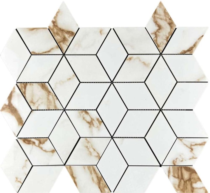 Керамическая Мозаика Velsaa Tajmahal Mosaic Shine 3d Diamond 34.7х37.1 — фото 2