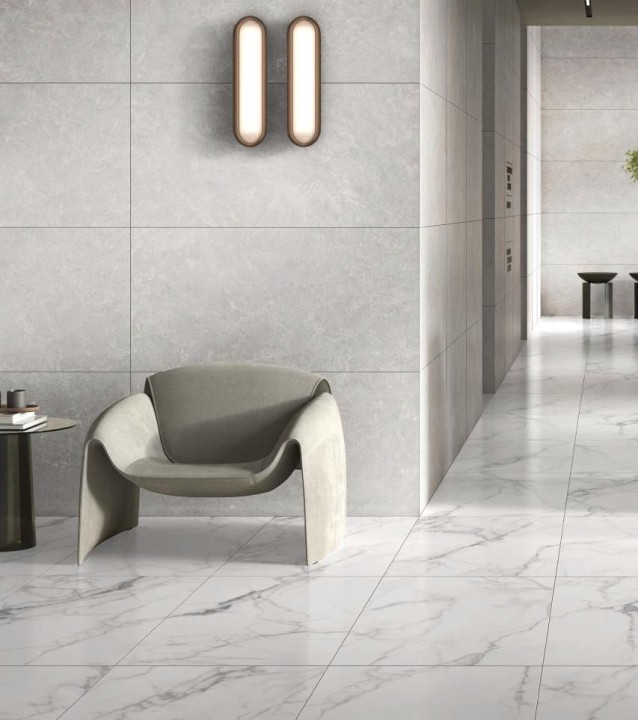 Vitra Керамогранит K958005R0001VTER Statuario Белый Матовый R10A Ректификат 60х120 — фото 17