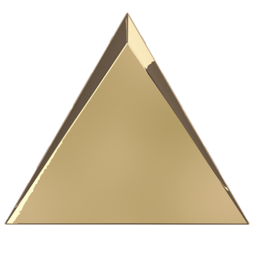 Настенная ZYX Evoke Traingle Cascade Gold Glossy 15x17 — фото 2