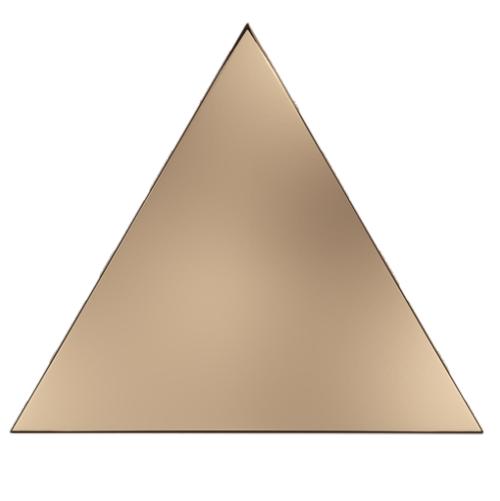 Настенная ZYX Evoke Traingle Layer Copper Glossy 15x17 — фото 2