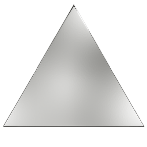 Настенная ZYX Evoke Traingle Layer Silver Glossy 15x17 — фото 2