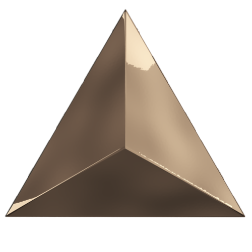 Настенная ZYX Evoke Traingle Level Copper Glossy 15x17 — фото 2