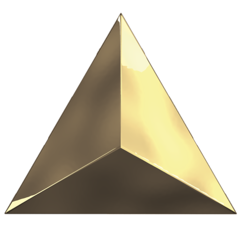 Настенная ZYX Evoke Traingle Level Gold Glossy 15x17 — фото 2