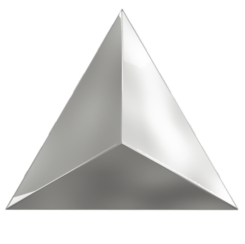 Настенная ZYX Evoke Traingle Level Silver Glossy 15x17 — фото 2