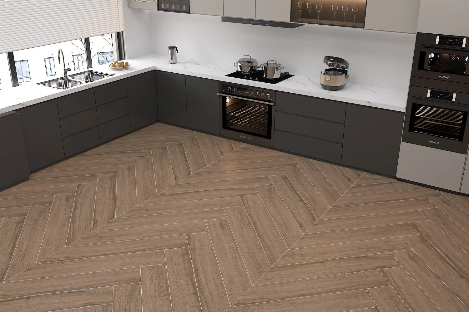 Фото в интерьере A-ceramica Taptik Wood