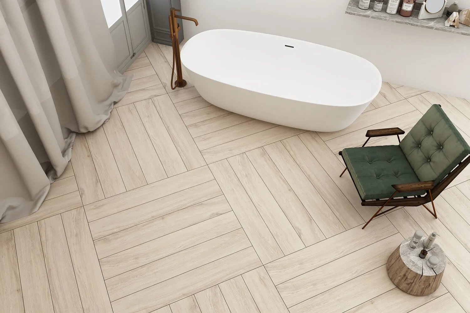 Фото в интерьере A-ceramica Taptik Wood