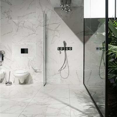 Фото в интерьере для ванной Absolut Gres Carrara White
