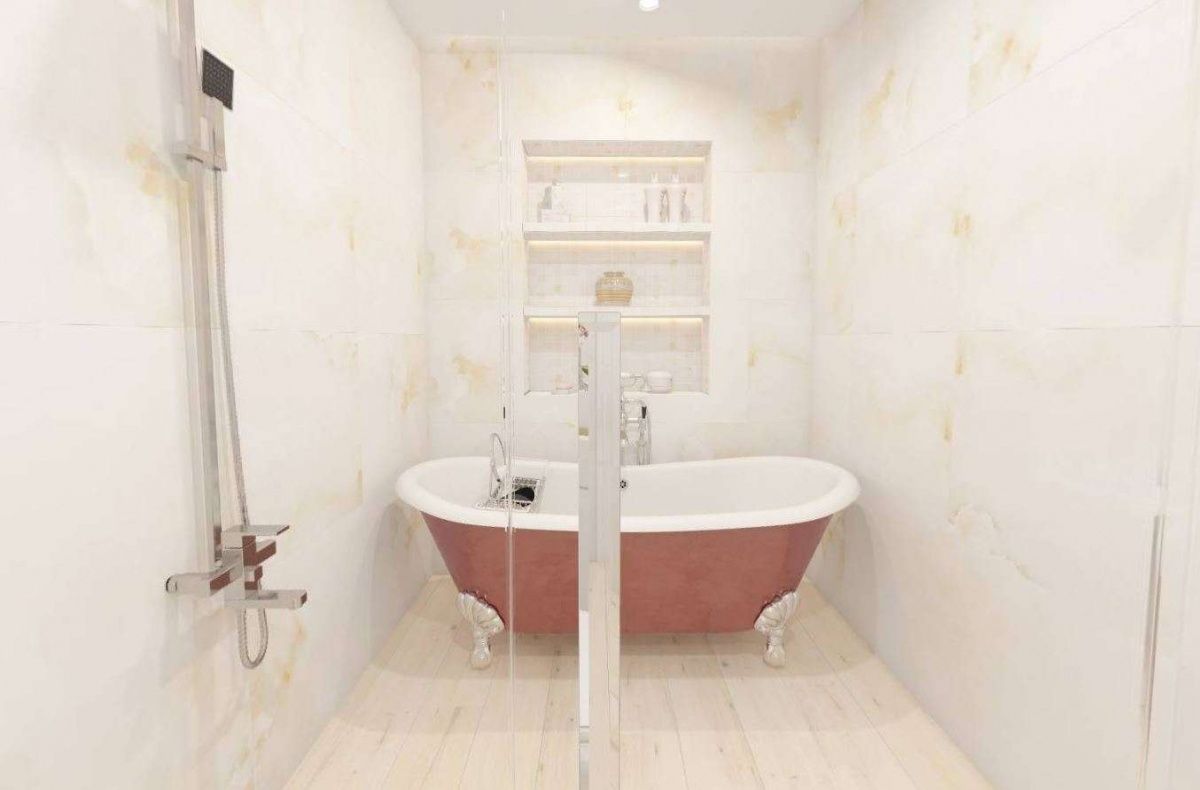 Фото в интерьере для ванной Absolut Gres Marbo Crema
