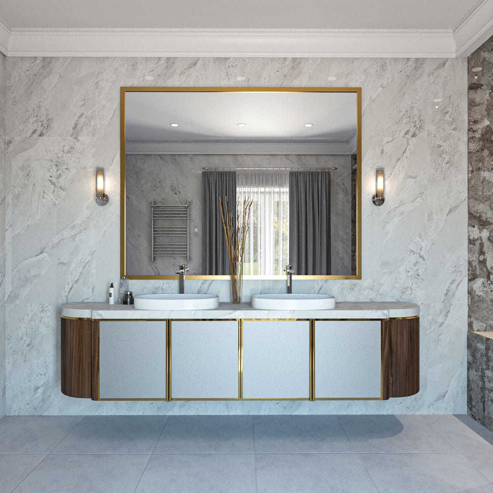 Фото в интерьере для ванной Absolut Gres Phantom Bianco