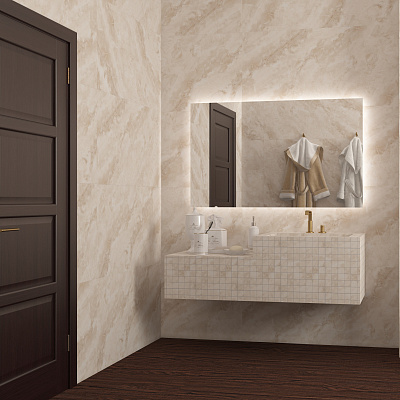 Полированный Absolut Gres Sahara Beige 120 Керамогранит AB 1057G Sahara Beige gloss 1200х600 — фото 2