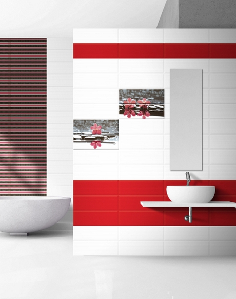 Фото в интерьере для ванной Absolut Keramika Aure Wellness Red