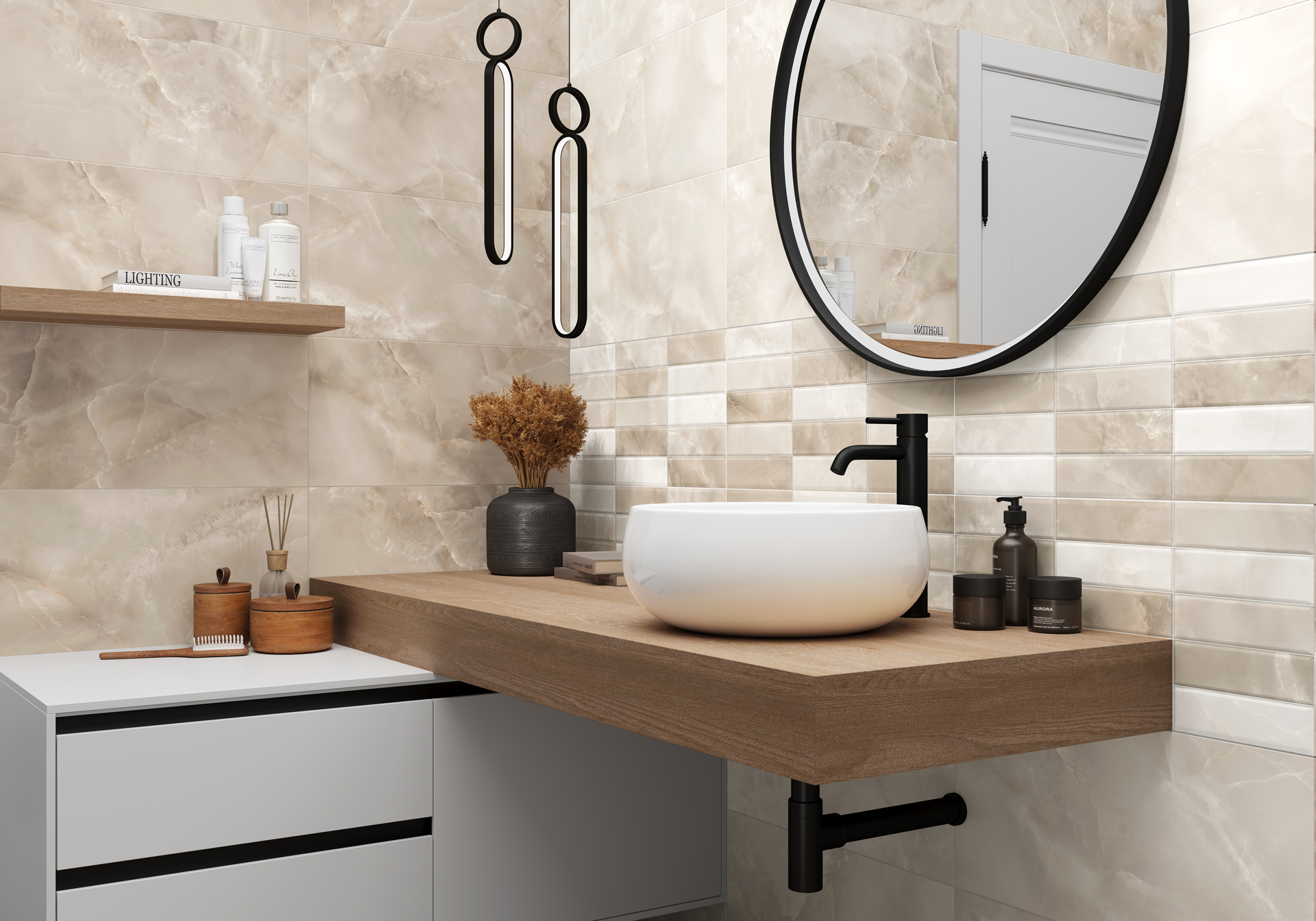 Фото в интерьере Alma Ceramica Azimut